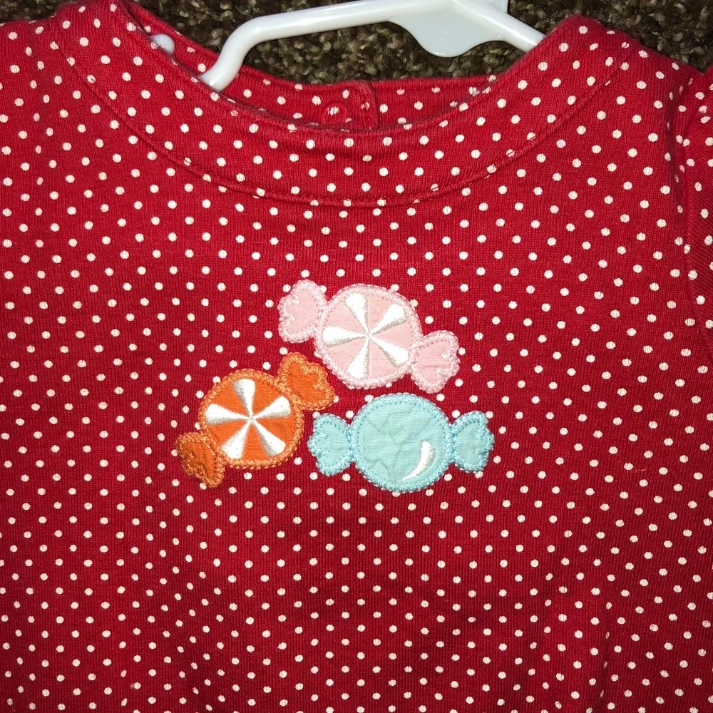Gymboree 6-12 month candy shortie onesie